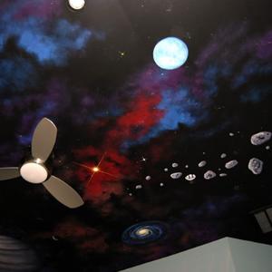 Потолок «Звездное небо» в спальне (04)