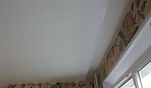 Матовый потолок в зал 17,1 м²