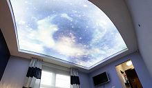 3 Д потолок звездное небо 6 м²